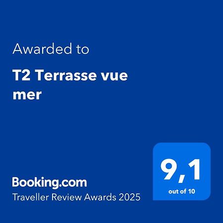 T2 Terrasse Vue Mer Six-Fours-les-Plages Kültér fotó